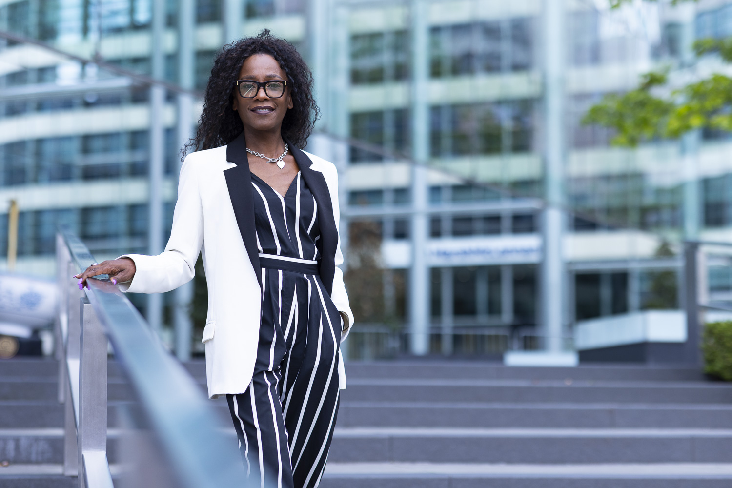 Sheona Walker — professional, white blazer